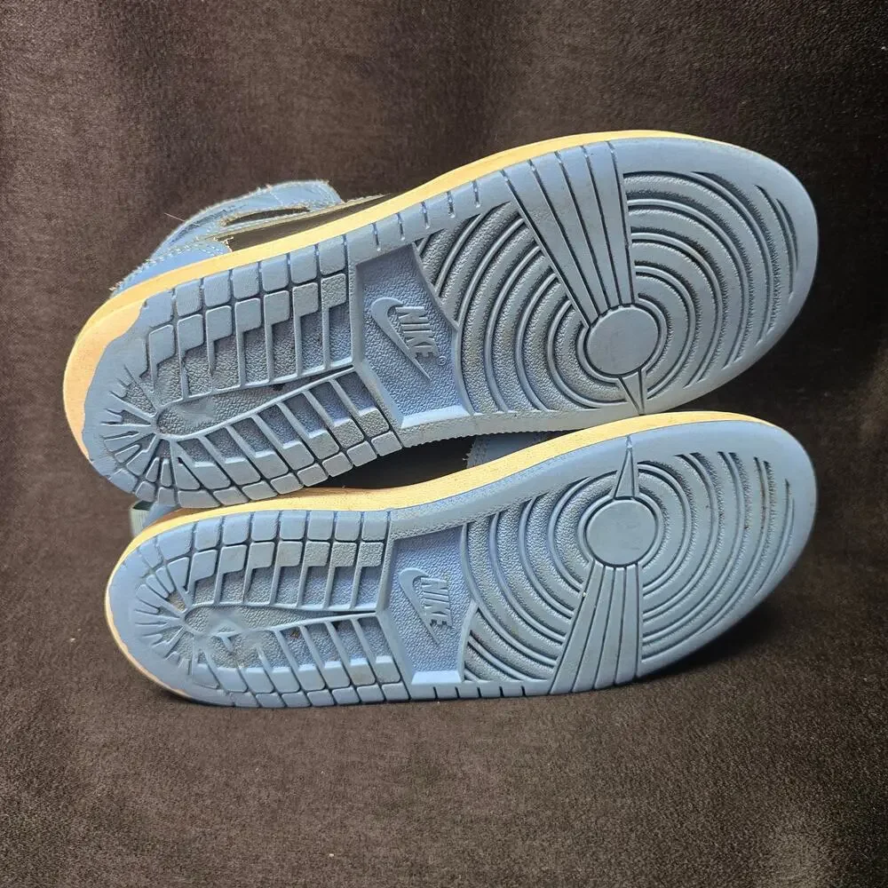 Nike Air Blue & Black Jordan 1 Mid Sneakers